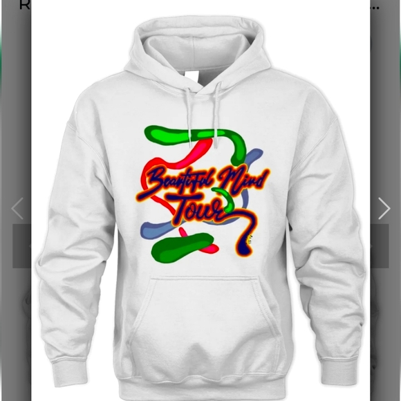 NWOT Men's Rod Wave Beautiful Mind Tour Graphic Hoodie - Picture 4 of 8